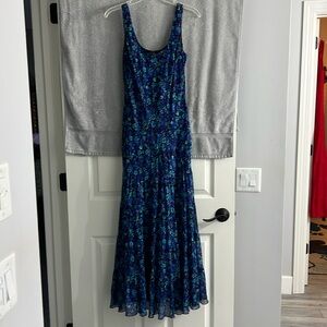 EUC Jones New York Sleeveless Tiered Maxi Dress, Size 6, Fully Lined, Floral